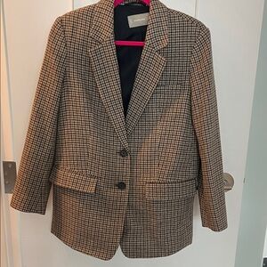 Everlane Checkered Blazer